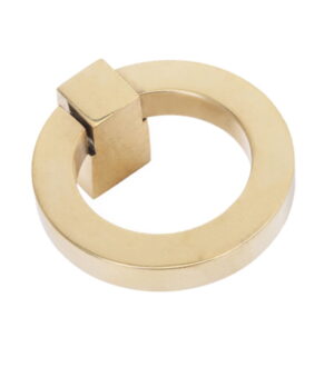 Ring Pull Round Brass Cabinet Ring / Drop Pull