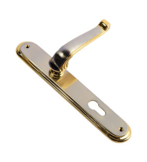 Gemini Stain Nickel Gold  Brass  Door Lever Handle Classic on Plate