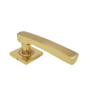Martell on Squar Concealed Rose Gold Stain Brass Door Lever Handle Contemporary on Rose