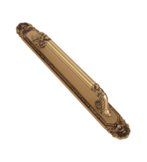Melissa Brass Door Pull Handle on Plate