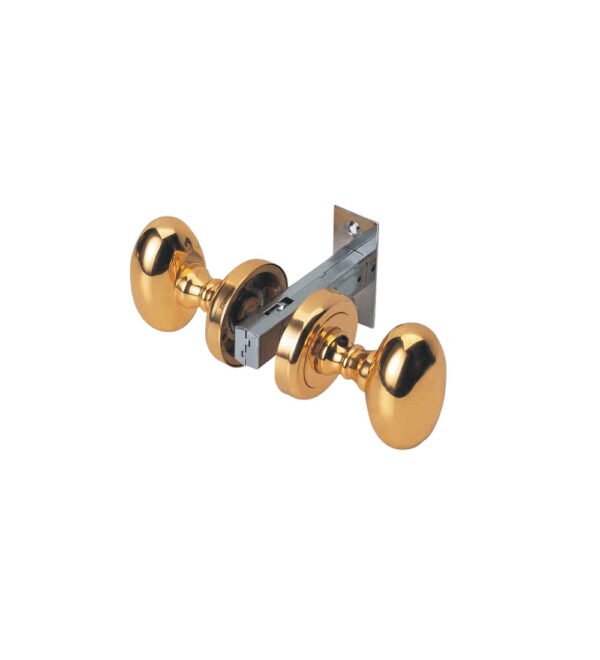Oval Brass Door Lever Handle Knob