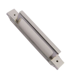 Seppia Brass Door Pull Handle on Plate