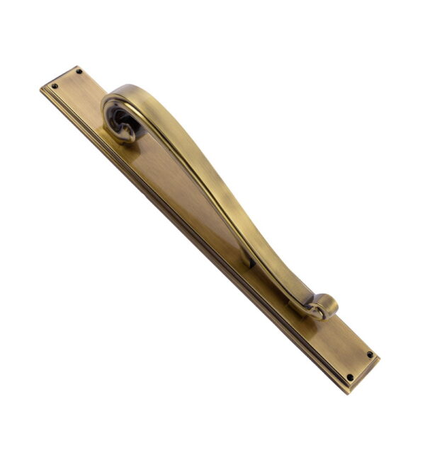 Emperor  Brass Door Pull Handle on Plate