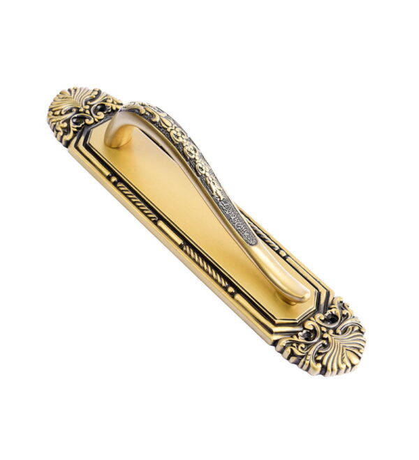 Kohinoor Brass Door Pull Handle on Plate