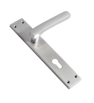 Martell silk Appeal Brass Door Lever Handle Contemporary on Plate