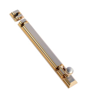 Royal Stain Nickel Gold Brass Tower Bolt