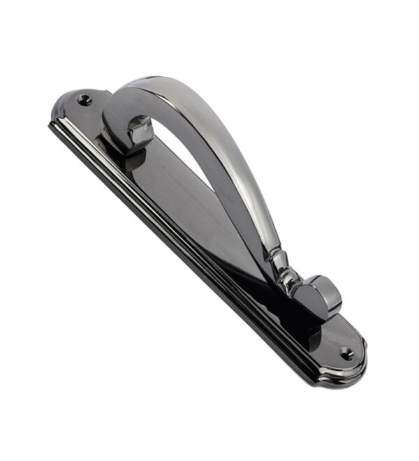 Vera Brass Door Pull Handle on Plate