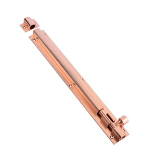 VX Heavy Rose Gold (12mm Rod Size) Brass Tower Bolt