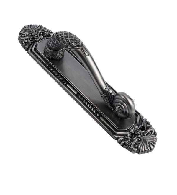 Zeenat Brass Door Pull Handle on Plate